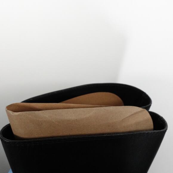 New Imperfect Michael Kors Women's Carlisle Leather Riding Boot Black 7WS - Picture 9 of 11